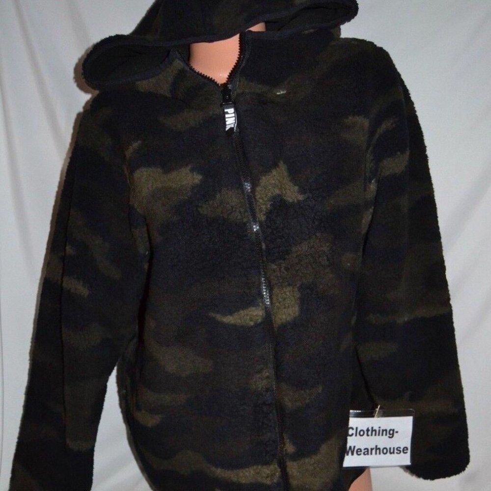Victoria's Secret PINK VS Camo Reversible Jacket S new